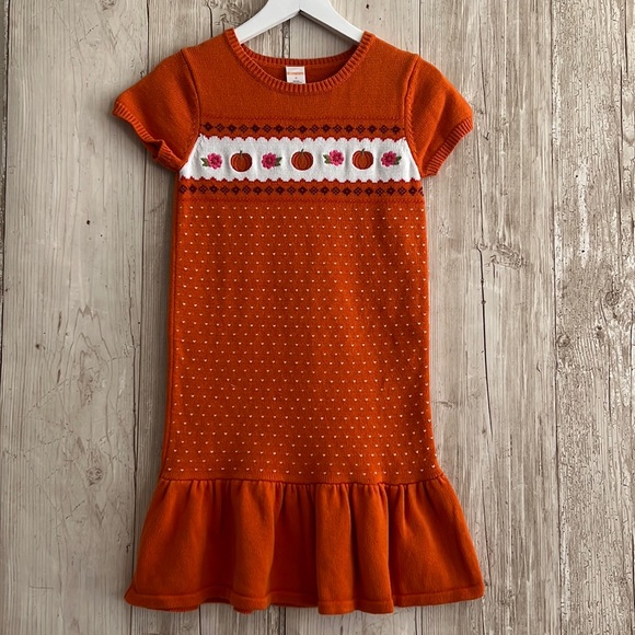 Gymboree Other - Vintage Gymboree pumpkin dress size 8